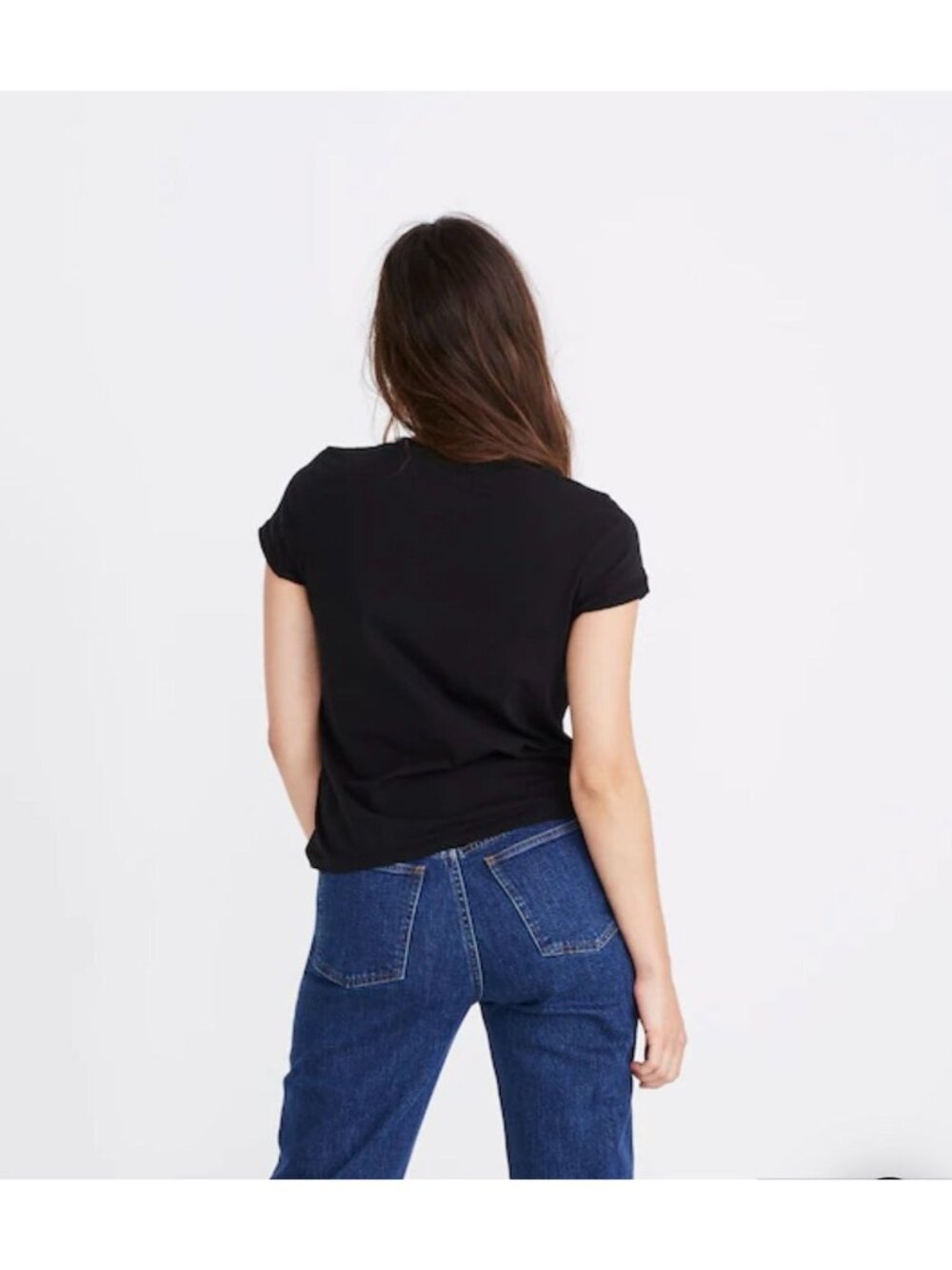NWT Madewell Black Northside Vintage Tee - Size: Small - Picture 8 of 10
